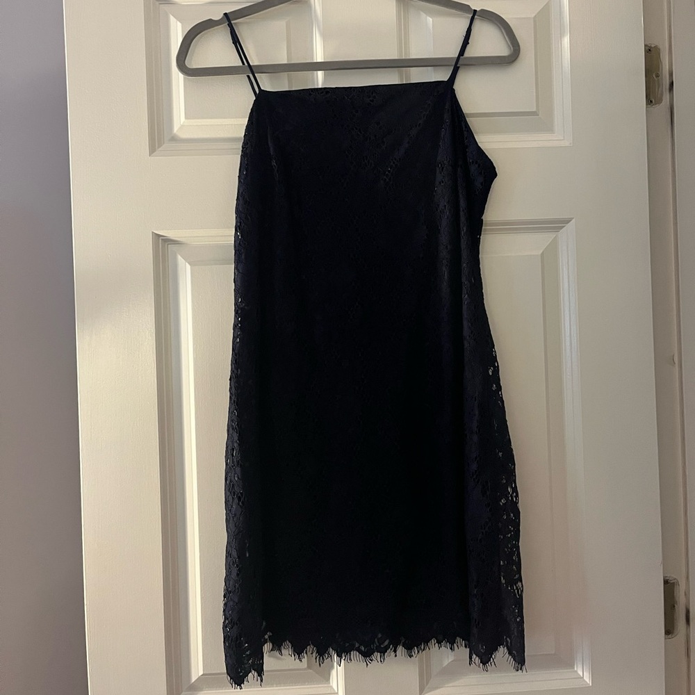 Francesca's Collections Navy Lace Dress